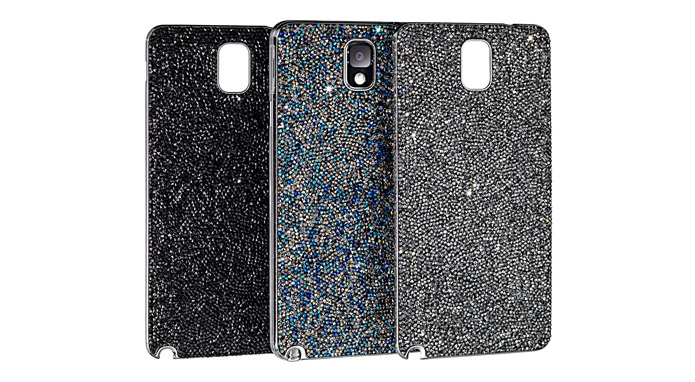 Swarovski's crystal rock studded cover for Galaxy Note 3 models. Photo by Sammobile