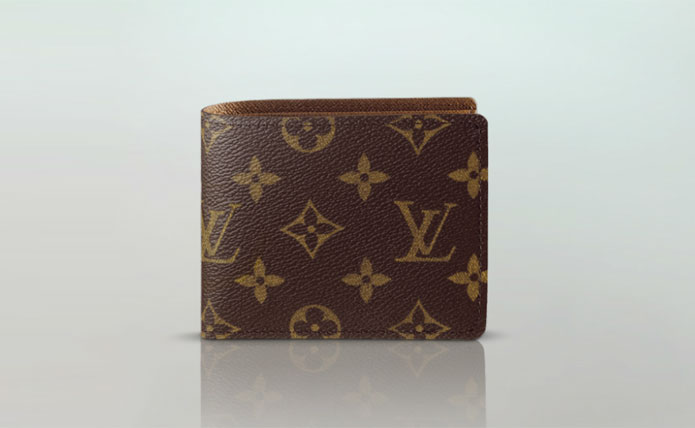 Louis Vuitton's billfold with 9 credit cards.