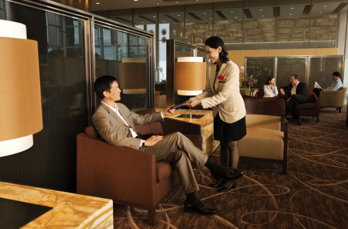 International First class lounge, Singapore Airlines. Photo by Singapore Airlines