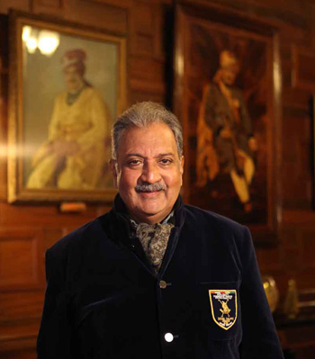 Gaj Singh at Umaid Bhawan Palace, Jodhpur.