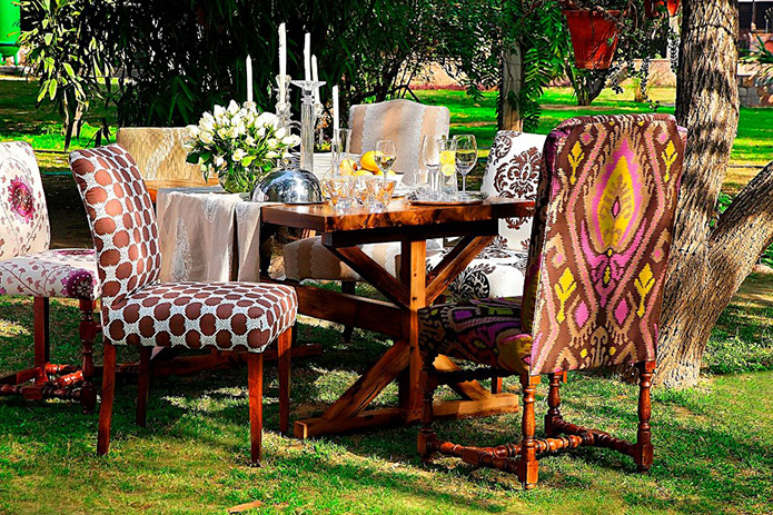 Bring in that little change this Diwali by upholstering some of those old chairs.