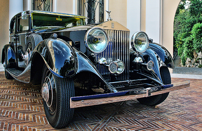 A 1933 Phantom II Continental Touring Saloon at Le Cap Estel. Copyright@The Luxe Café