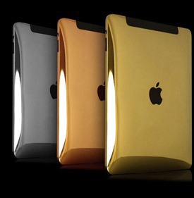 The gold-plated iPad 2, with lifetime guarantee, for the office diva