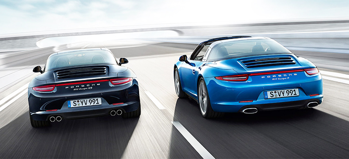 The new 911 Targa 4 models can tackle any type of weather and any type of road surface