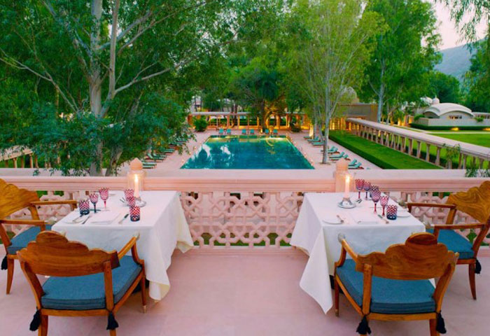 SPRAWL IN STYLE | At Amanbagh’s gorgeous courtyard pool, you are cocooned amidst beauty