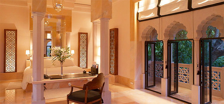 CRAFTED FOR LOVE | The Terrace Haveli Suite has stairways leading to tall doors and spacious interiors