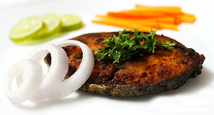 Masala fish fry served at ITC Dakshin, New Delhi