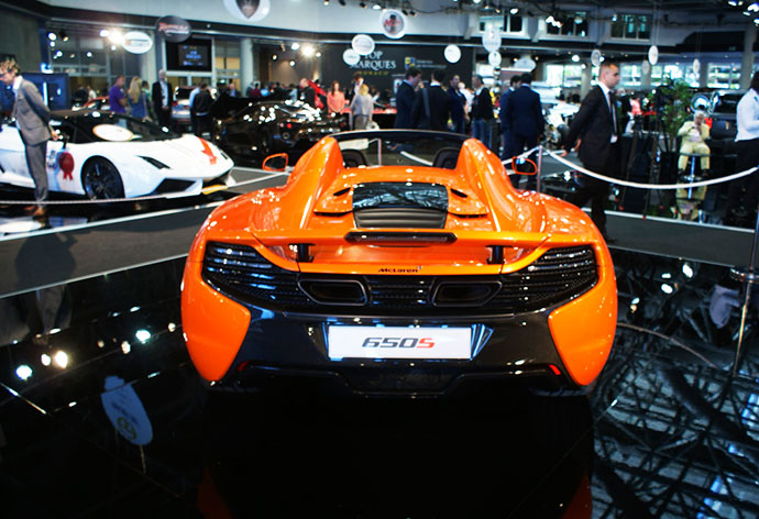 Mclaren 650S to be part of the display at the Motor Show