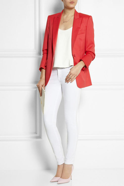 CAMI WHAMMY | Sex up office dressing with a dainty cami paired with a blazer