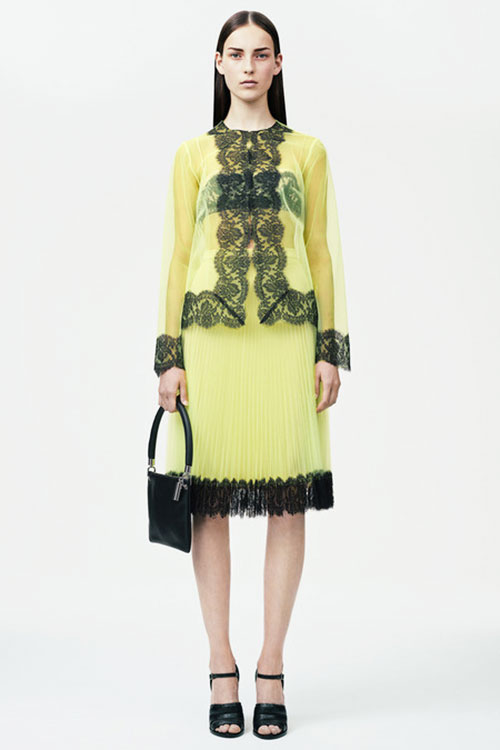 NEW IN NEON | Sheer neon dresses over essentials feature in Christopher Kane Resort 2015 Collection