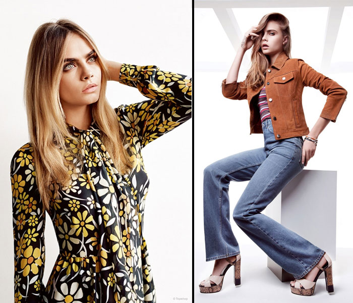 GLAM GOES GOTH | Cara Delevingne in Topshop's SS'15 campaign