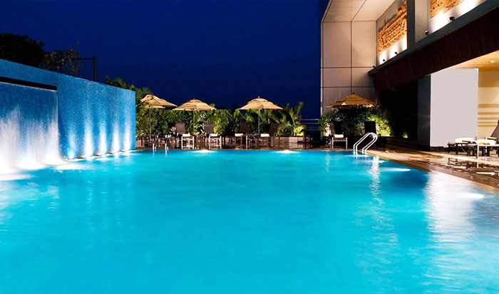 RELAX AND REJUVENATE |The poolside at Westin Dhaka is the perfect spot for a dip and drink at the end of a long day