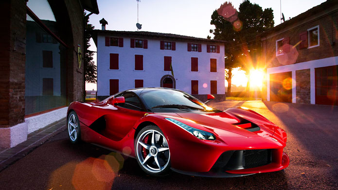 CLASSY & CURVY | The chiseled Ferrari, the old world architecture and the setting sun–have us hooked and how!