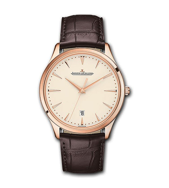 JAEGER LECOULTRE ULTRA THIN DATE | Maintaining the philosophy and character of the master ultra thin line, the watch displays its traditional hour, minute, central second and date functions in a minimalist, timeless design