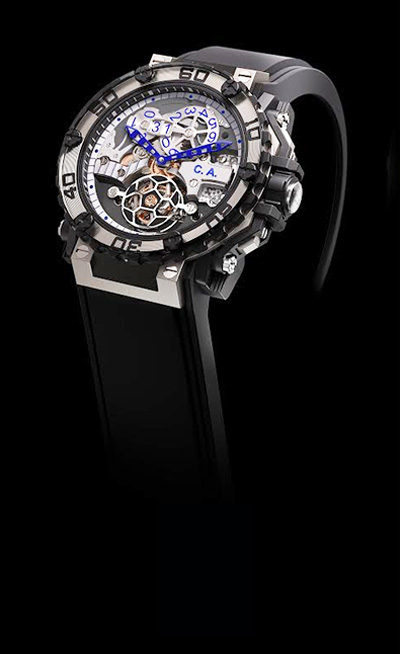 PITLANE CARLO ANCELLOTI TIMEPIECE | This Cecil Purnell piece is based on the award winning Pit Lane and the CP-V12 and integrates Ancelloti’s preferred color, initials and a soccer ball