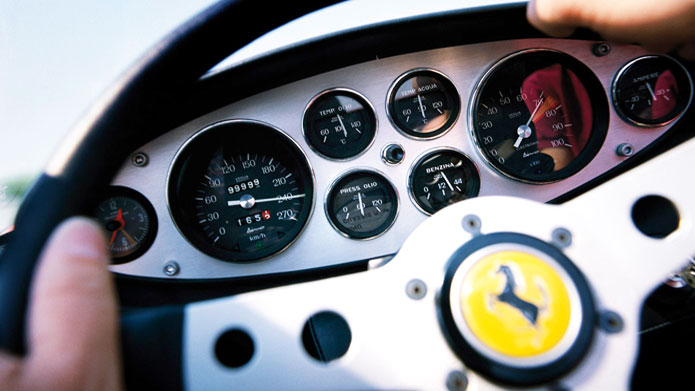 IN THE COMMANDING POSITION | When you’re behind the wheel of the Ferrari, what’s behind you doesn’t matter!