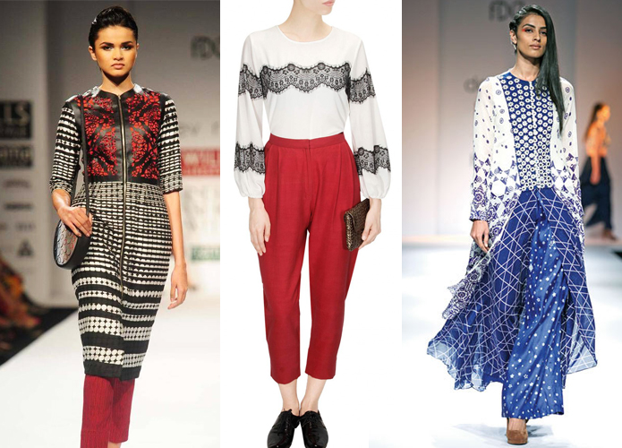 DEV R NIL | hand-woven ikat, khati, silk trousers with innovative prints perfectly cut in a wide range of shapes from palazzos to ankle lengths talks about their home grown chic