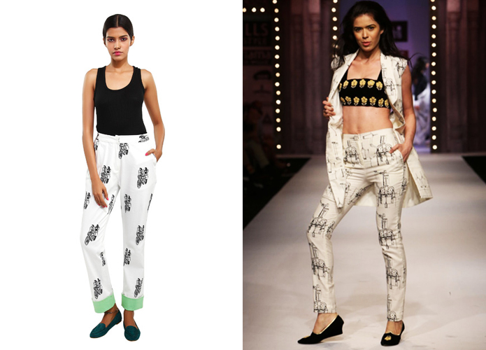 MASABA | flirtatious prints, fabulous colours and funky designs make Masaba a go-to brand for some ‘cool’ trousers for premium daily wear