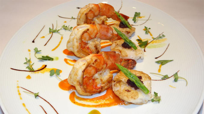 Grilled Prawns tell their story of 'from sea to plate'