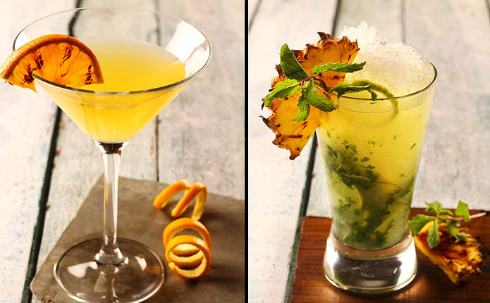 SMOKE IN THE GLASS | Turning to the drinks, there were smoked flavours in the cocktails which were perfect accompaniments to the grilled dishes
