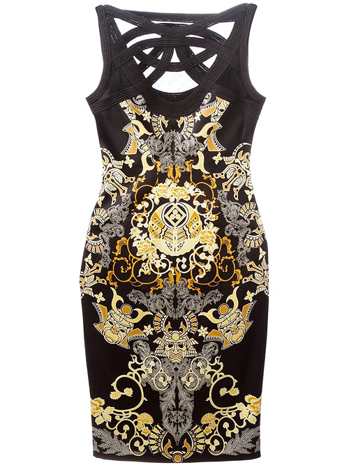 BOHEMIAN VIBES | Tribal patterns, like in this Versace bodycon dress, have been ramp favourites but are giving way to ethnic print techniques like tie-dye pegged to take over 2016