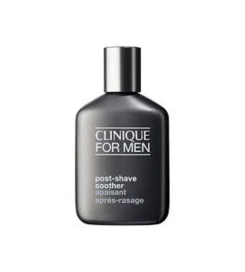 SOOTHE THAT ITCH | A fresh and cooling aftershave which treats minor nicks, Clinique Skin Supplies For Men Post-Shave Soother Anti-Blemish Formula is a good one for the bag
