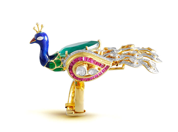 PEACOCK TALES | Inspired by the royal standards of Ratangarh in Churu, Rajasthan and combining it with the craftsmanship of Bengal, MBj creates novelty in jewellery