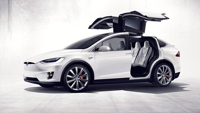 Model X | Falcon-wing doors, 257-mile electric range, and zero-to-60-mph time of 3.2 seconds