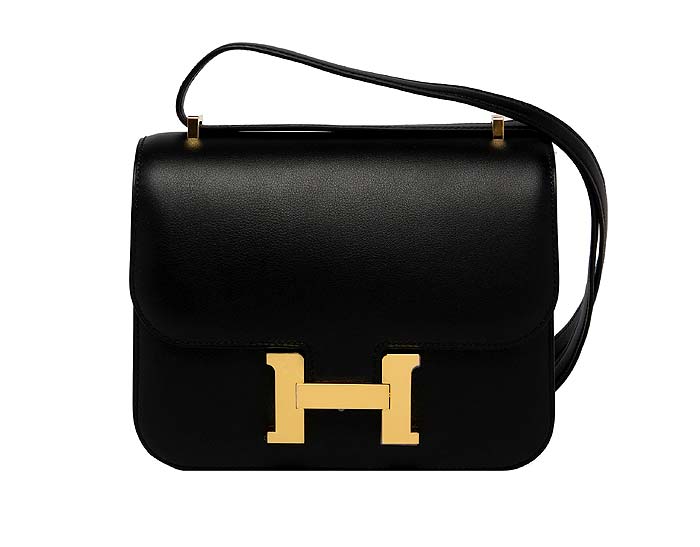 CONSTANCE BLACK| A personal favourite of Jacqueline Kennedy, the Constance bag is best known for its signature ‘H’ clasp on its flap closure