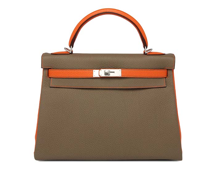 KELLY ORANGE| The Hermes Kelly bag was popularised by actress Grace Kelly, who used it to shield her pregnancy from the paparazzi in 1956