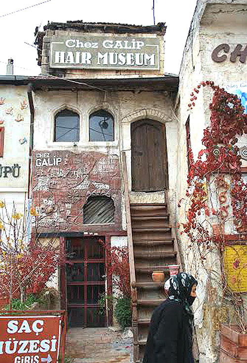 TURKEY AVANOS | Walking through the cobbled streets of this picture-book pretty Turkish town, one comes up to the Hair Museum which houses locks of hair and stories untold