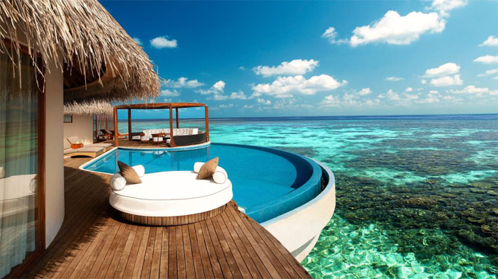 MALDIVES BEACH OASIS | Located in the secluded island of Fesdu, W Maldives is a white wonderland of private luxury