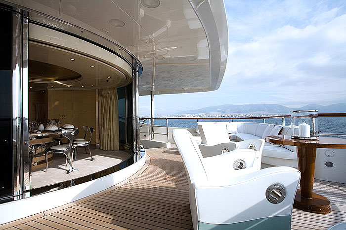 THE SUNDAY | With its gleaming, plush cream and white interiors, it will make for a luxe Eastern Mediterranean charter this summer and is available from 330,000 EUR per week 