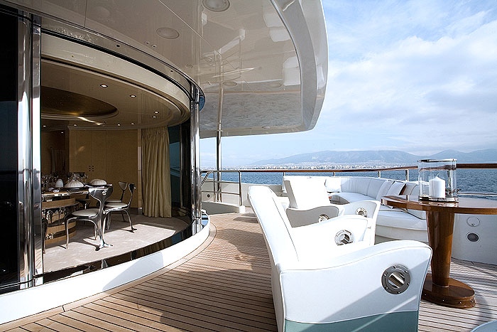 THE SUNDAY | With its gleaming, plush cream and white interiors, it will make for a luxe Eastern Mediterranean charter this summer and is available from 330,000 EUR per week