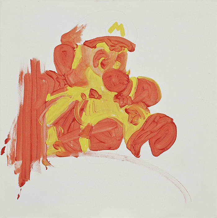 MICHEL MAJERUS | Oil and graphite on canvas, estimated at £4,000-6,000