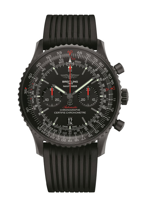 NAVITIMER 46 BLACKSTEEL | The legend turns black