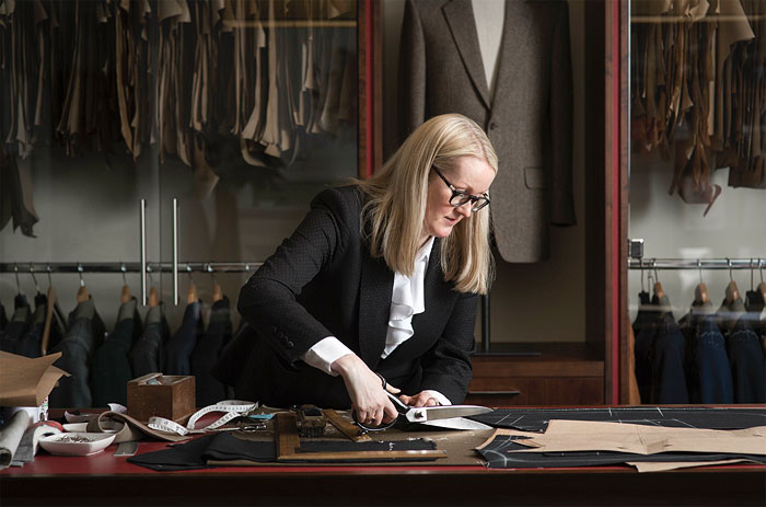 Persisting Passion PERISISTING PASSION | To learn the intricacies of tailoring, Sargent used to take apart suits bought from charity shops and try to put them back together (Photo: Reuben Paris/Courtesy: Kathryn Sargent)