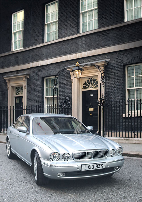 BARONESS THATCHER OFFICIAL JAGUAR | Also loaned to David Cameron during 2010 election and used by him en route to Downing Street after his first meeting with the Queen as Prime Minister (Courtesy: Christie’s)