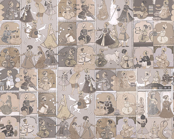 A painted panel from the 19th century discovered by Patrick Frey