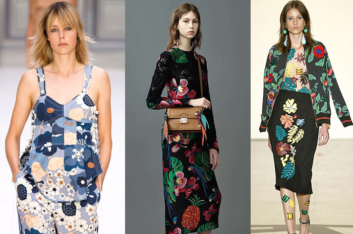 BOLD BLOOMS | The floral obsession takes on a daring turn as seen in the collections from PatBo, Chloe and Valentino