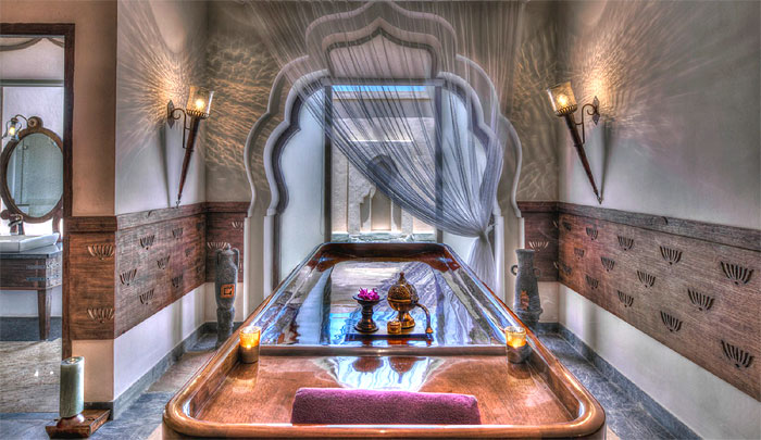 Lotus Mahal, the massage room