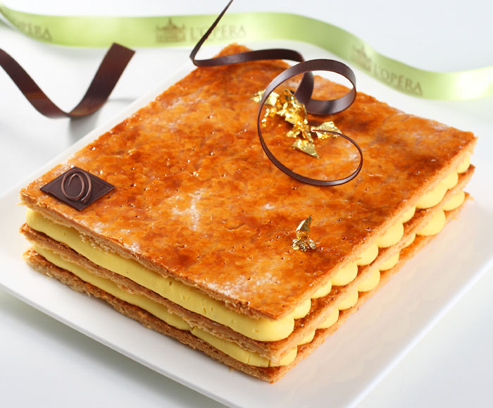 MILLE FEUILLE | Also known as the Napolean, this is a French pastry that goes back a 100 years in origin