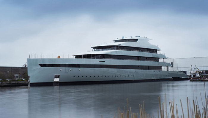 A 273-foot imposing creature of the seas, Feadship Savannah boasts an underwater lounge inside the hull