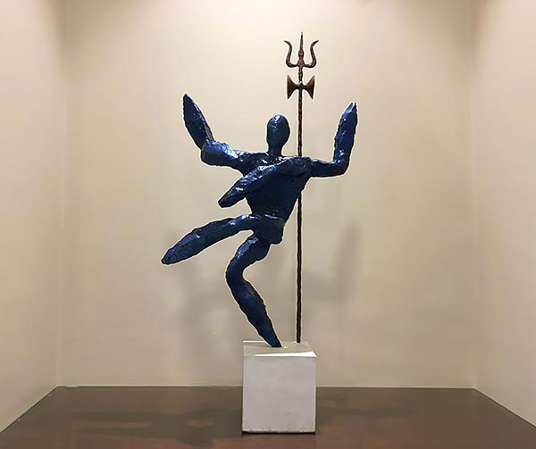 NEELKANTH | Lord Shiva of Blue collar in his iconic pose of Natraaj, created from the fusion of 13 rocks