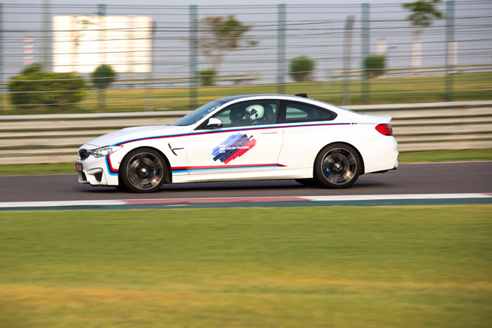 The BMW M3, M4, M6 Gran Coupe, M5 Sedan and X5 M are some of the cars you get to drive at the F1 track