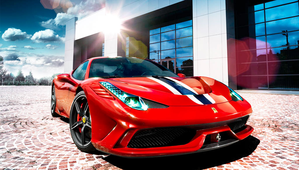 The man who shot his Ferrari! The man who shot his Ferrari!