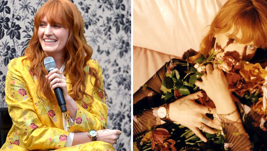 Florence Welch is the face of Gucci watches and jewellery