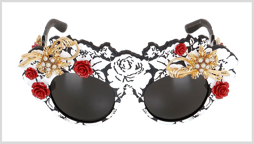 Dolce & Gabbana $3K brocade sunglasses for the flashy fashionista