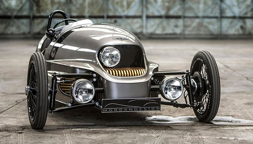 Morgan unveils bespoke three-wheel electric car