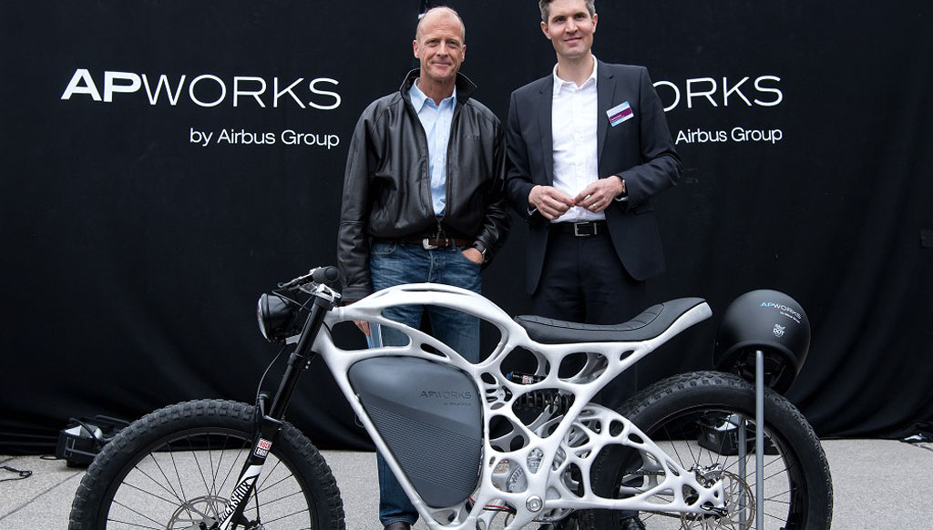 3-D printed e-motorbike from Airbus